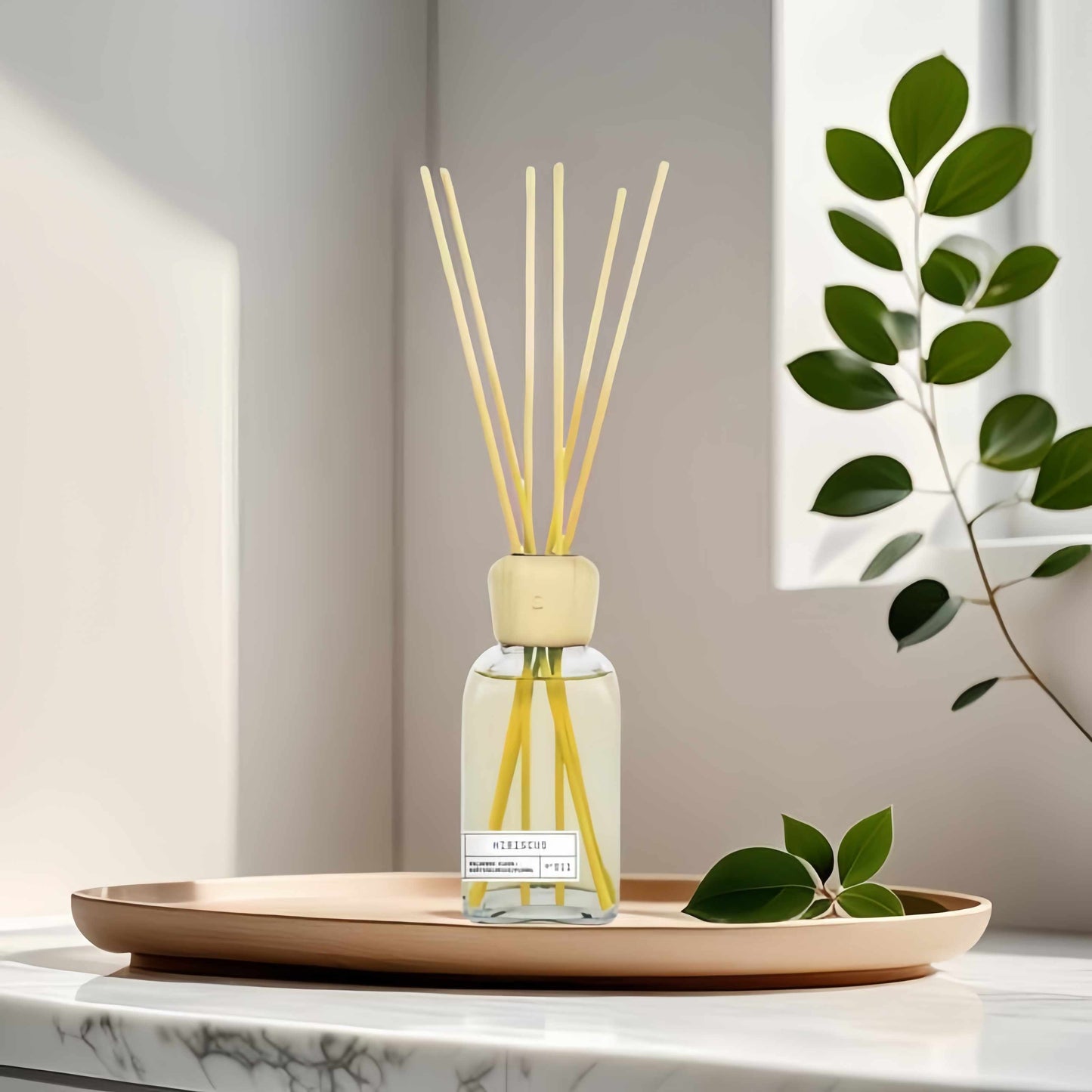 Difusor de Aroma Fresco de Larga Duración, Ambientador Mikado 220 ml, Aromas Naturales para el Hogar, Relajante y Refrescante