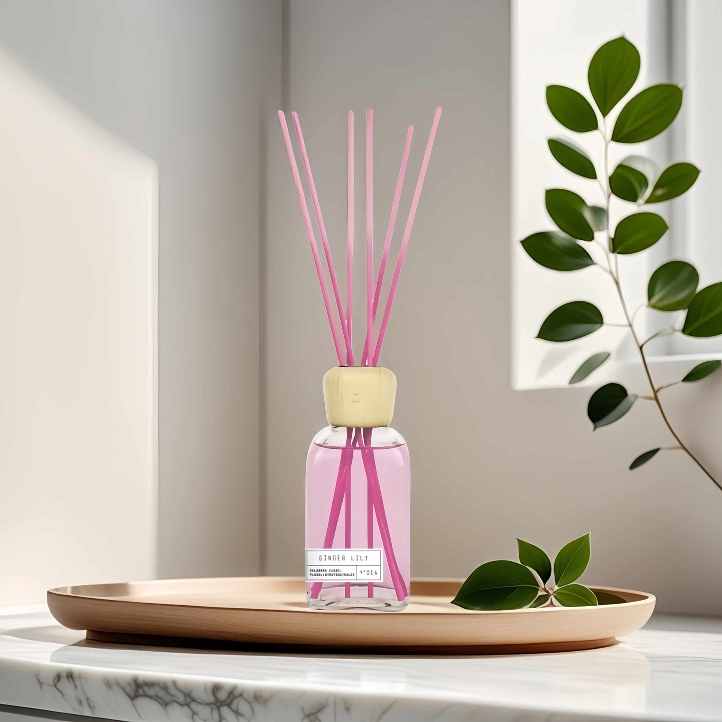 Difusor de Aroma Fresco de Larga Duración, Ambientador Mikado 220 ml, Aromas Naturales para el Hogar, Relajante y Refrescante