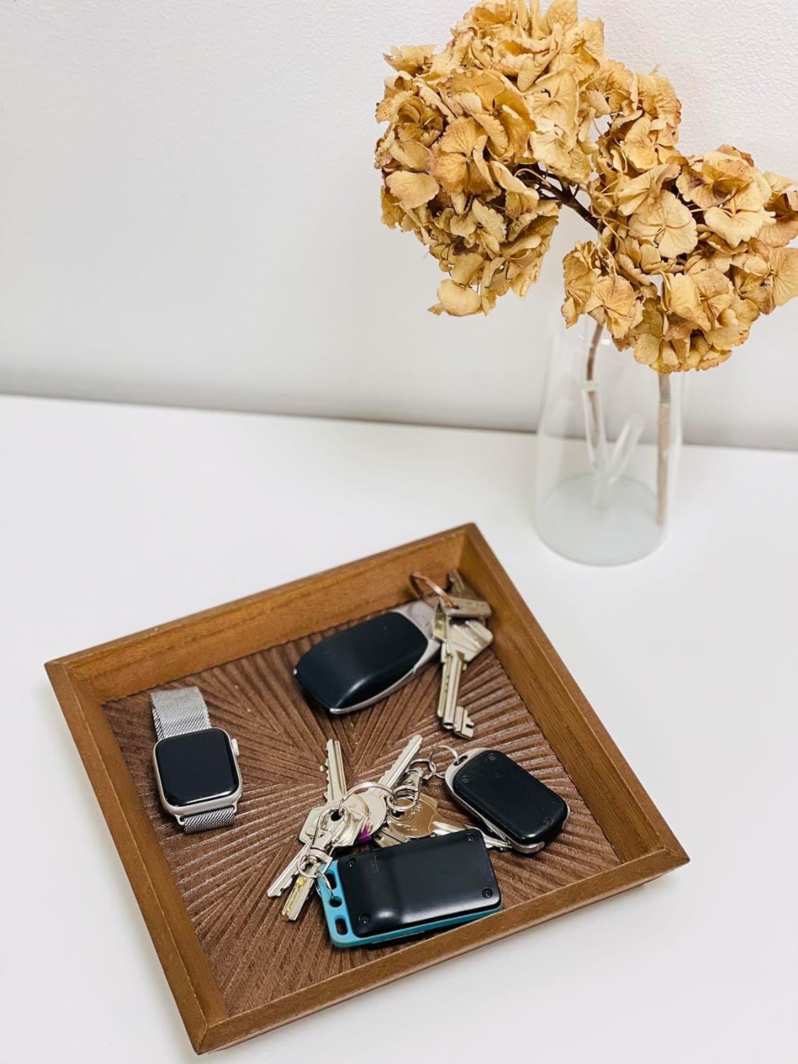 Bandeja Vaciabolsillos de Madera Marron Decape