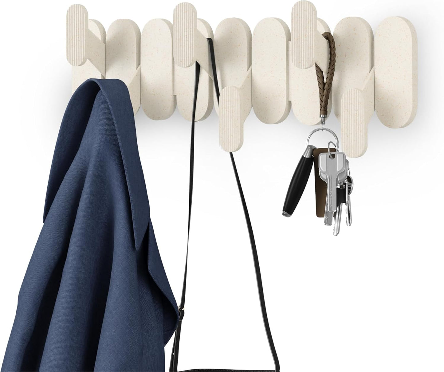 Umbra Tempo 6 Ganchos Perchero de Pared Arena