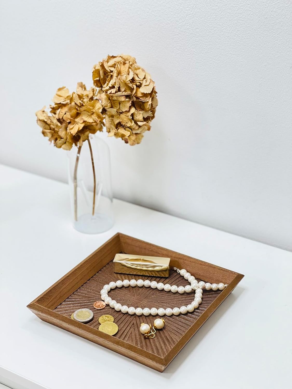 Bandeja Vaciabolsillos de Madera Marron Decape