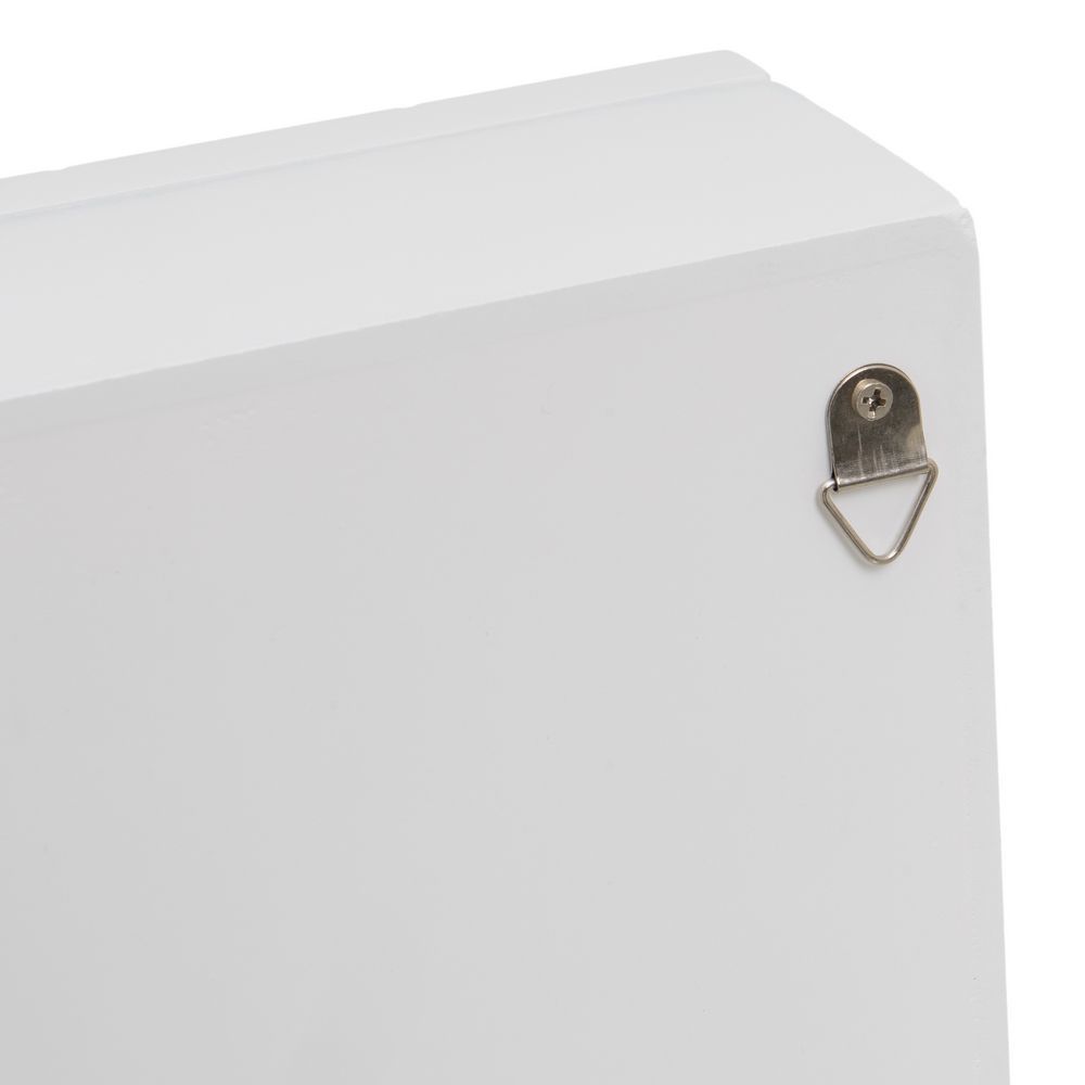 DAMDAM GO Cuelga Llaves, Caja de Madera para Llaves de Pared, Guardallaves con 6 Ganchos, para Hogar, Recibidor