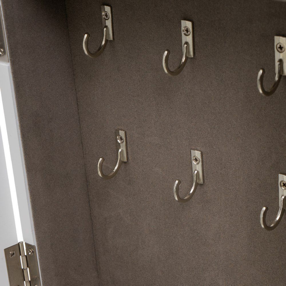 DAMDAM GO Cuelga Llaves, Caja de Madera para Llaves de Pared, Guardallaves con 6 Ganchos, para Hogar, Recibidor