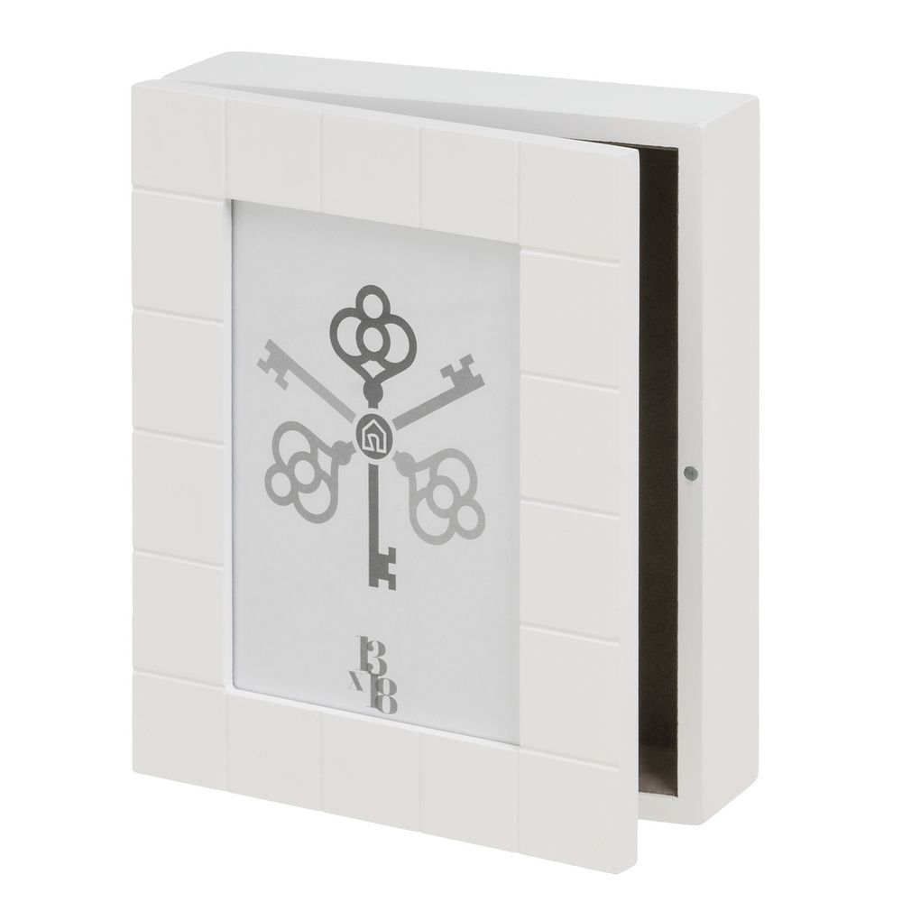 DAMDAM GO Cuelga Llaves, Caja de Madera para Llaves de Pared, Guardallaves con 6 Ganchos, para Hogar, Recibidor