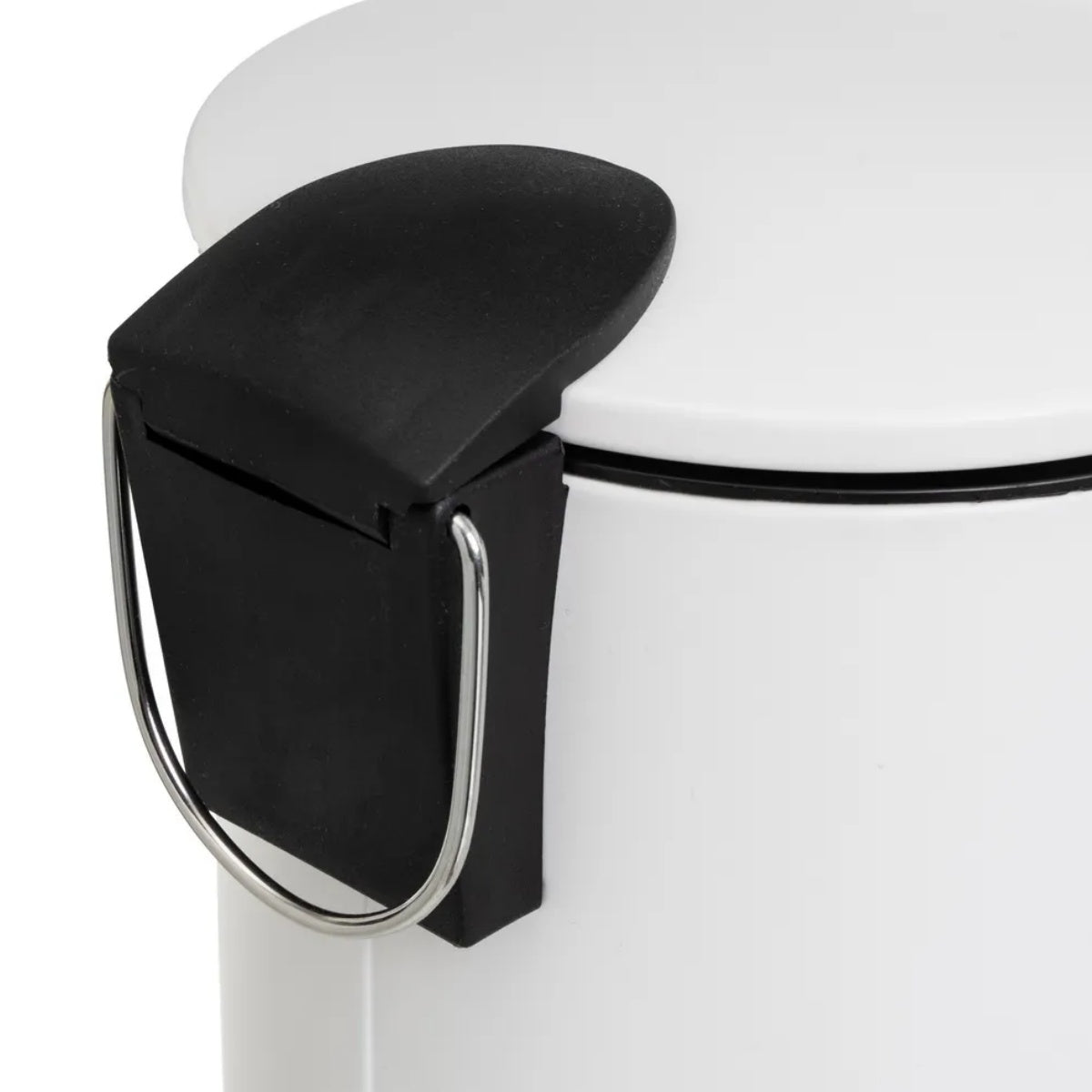 Papelera Baño Con Tapa de Metal 3L - Cubo de Basura Para Cocina, Habitación, Baño