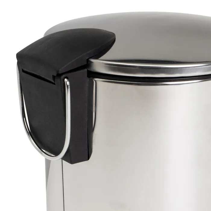 Papelera Baño Con Tapa de Metal 3L - Cubo de Basura Para Cocina, Habitación, Baño