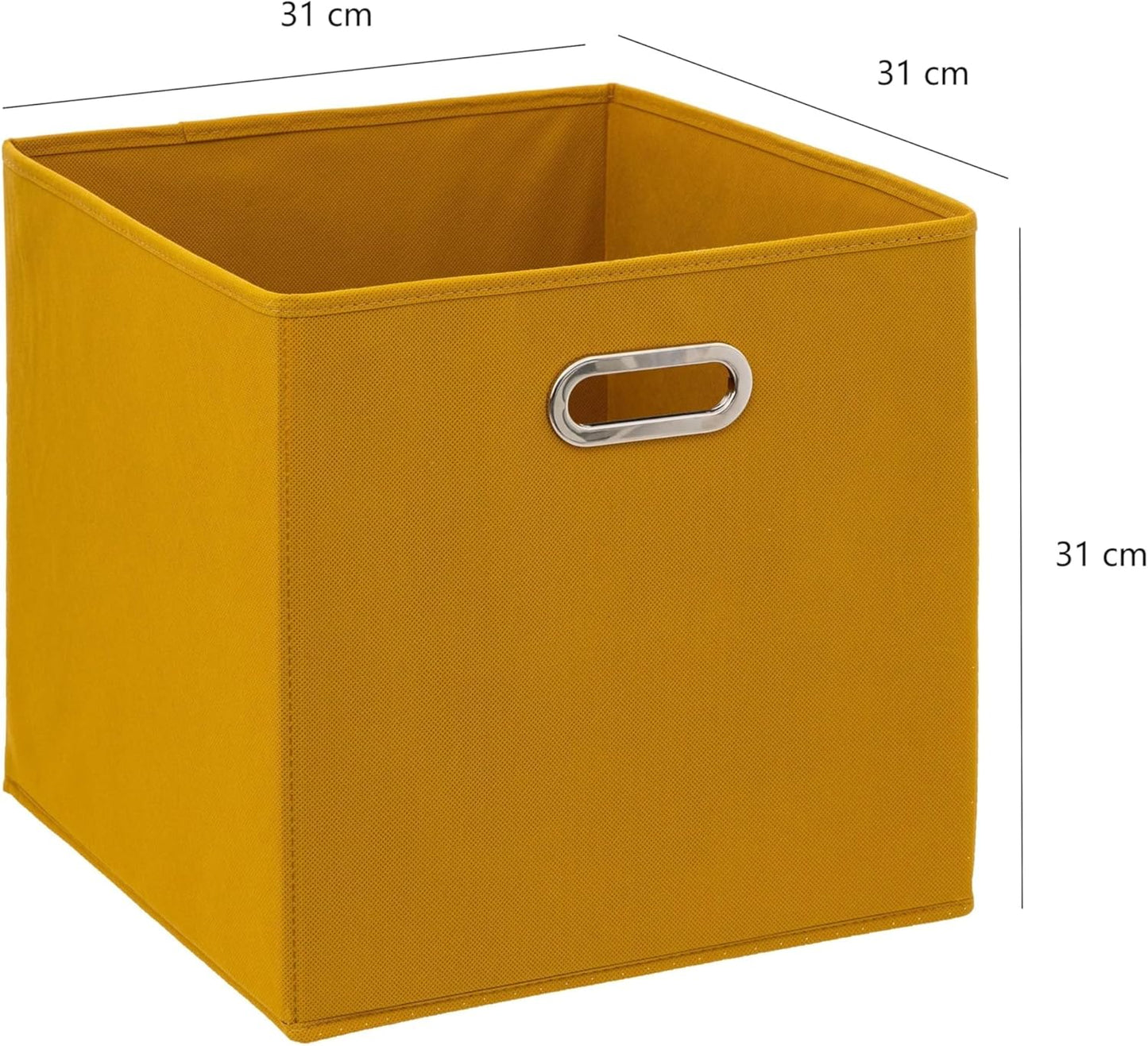 Cajas de Almacenamiento de Tela Cesta Organizador Plegable Pack de 2 Unidades