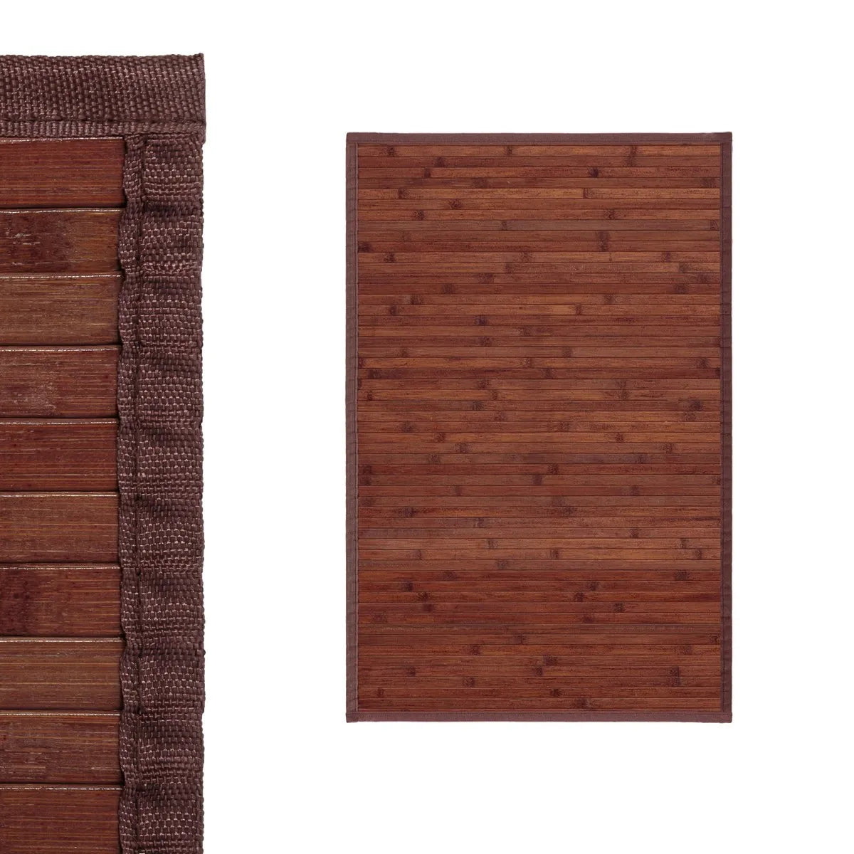 DAMDAM GO Alfombra Antideslizante, Alfombra de Madera de Bambú, Antimanchas, Resistente a la Humedad, para Salón, Dormitorio, Cocina, Baño, Pasillo