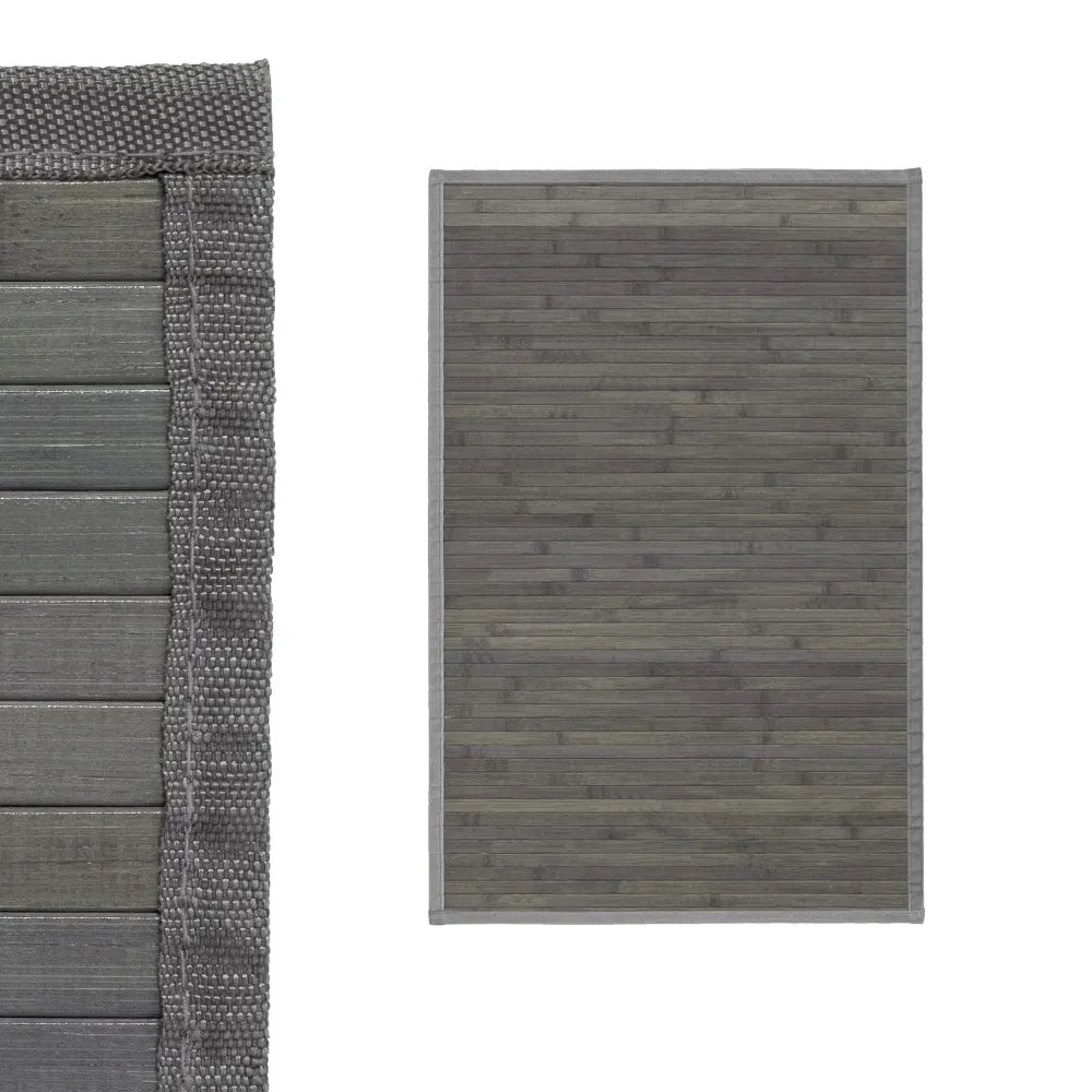 DAMDAM GO Alfombra Antideslizante, Alfombra de Madera de Bambú, Antimanchas, Resistente a la Humedad, para Salón, Dormitorio, Cocina, Baño, Pasillo