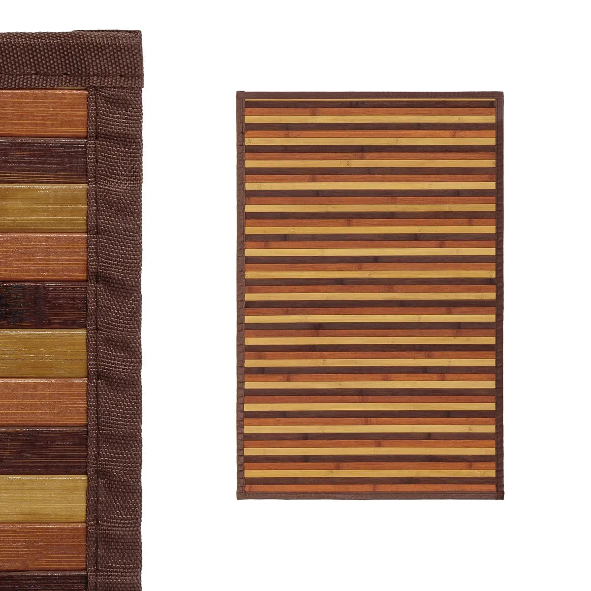 DAMDAM GO Alfombra Antideslizante, Alfombra de Madera de Bambú, Antimanchas, Resistente a la Humedad, para Salón, Dormitorio, Cocina, Baño, Pasillo