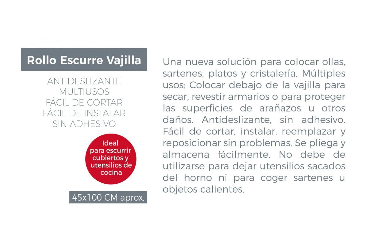 Alfombrilla para Cajón Protector Cajones Cocina, Rollo Antideslizante Pack x 2(Material: PVC)