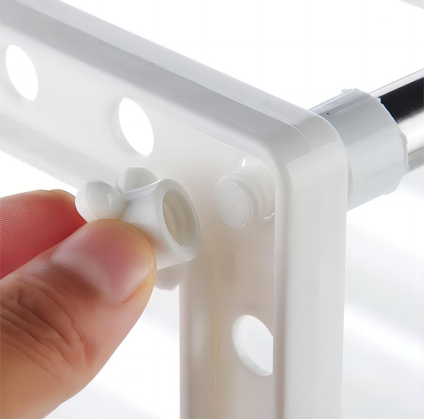 DAMDAM GO Estantería para Bajo Fregadero 2 Niveles, Acero Inoxidable y Plástico Regulable, Extensible Multifunción Ajustable, para Cocina y Baño