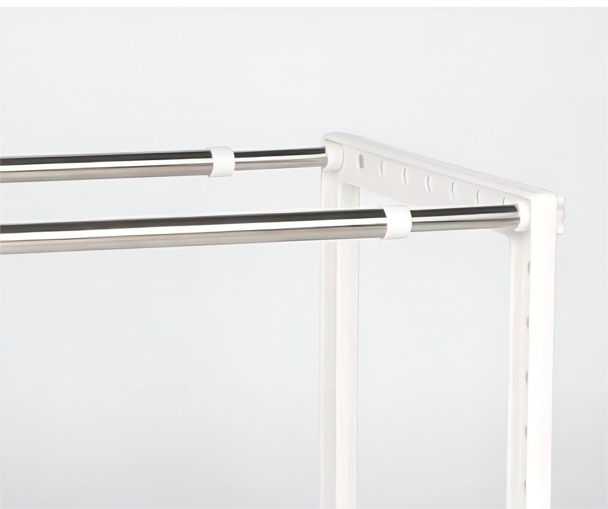 DAMDAM GO Estantería para Bajo Fregadero 2 Niveles, Acero Inoxidable y Plástico Regulable, Extensible Multifunción Ajustable, para Cocina y Baño