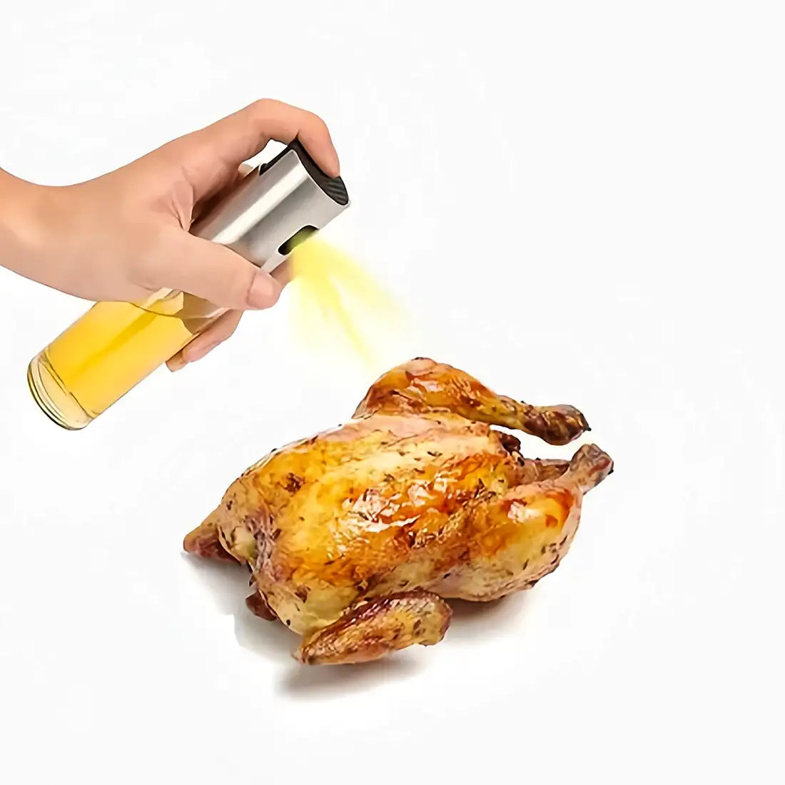 Aceite de Spray Cristal, Aceitera Para Cocina Acero Inox, Para Ensalada, Barbacoa, Hornear en la Cocina