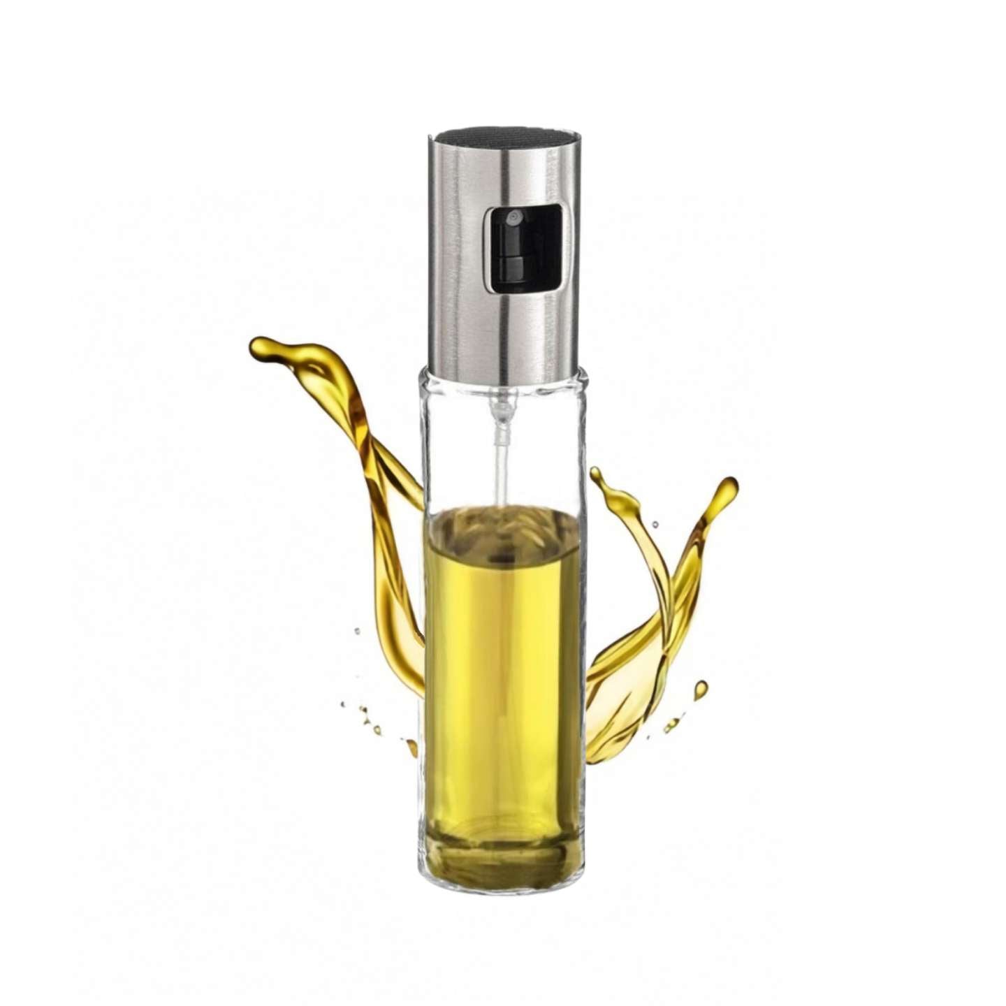Aceite de Spray Cristal, Aceitera Para Cocina Acero Inox, Para Ensalada, Barbacoa, Hornear en la Cocina
