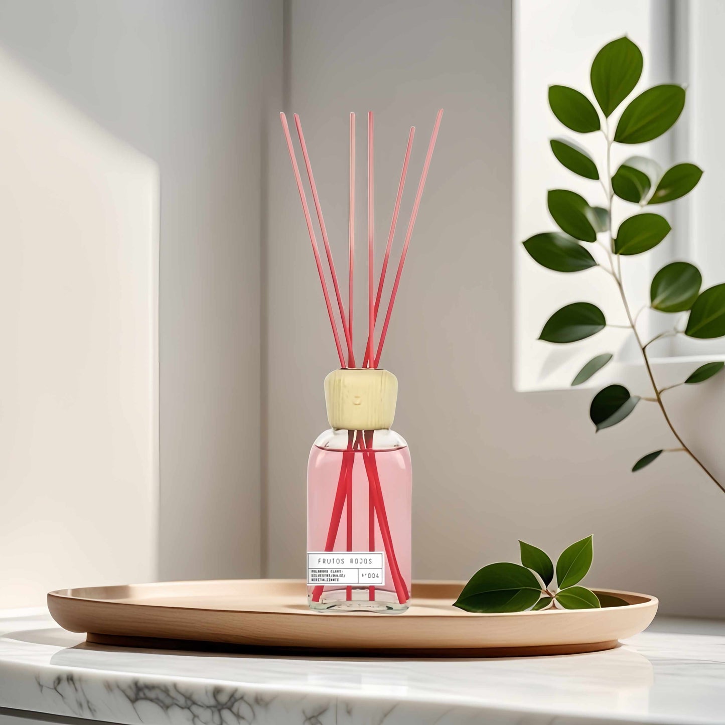 Difusor de Aroma Fresco de Larga Duración, Ambientador Mikado 220 ml, Aromas Naturales para el Hogar, Relajante y Refrescante