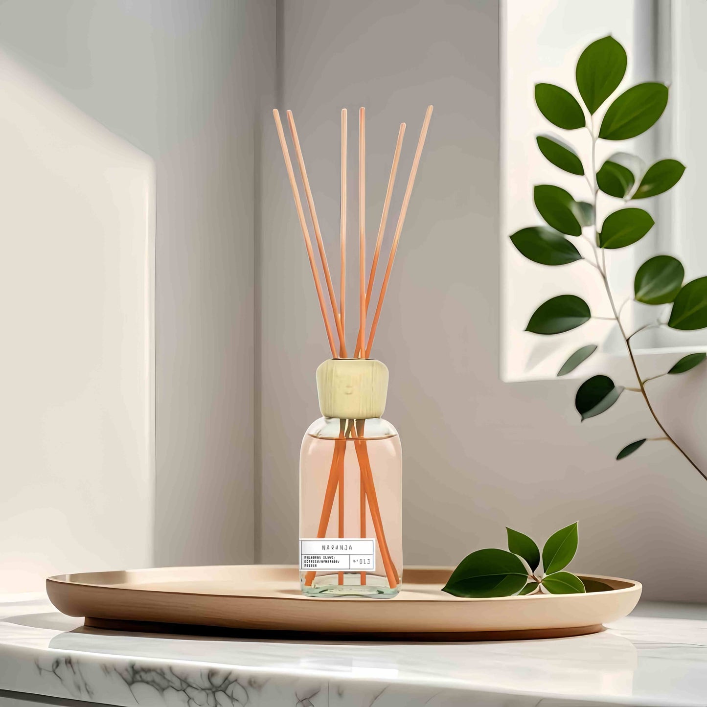 Difusor de Aroma Fresco de Larga Duración, Ambientador Mikado 220 ml, Aromas Naturales para el Hogar, Relajante y Refrescante