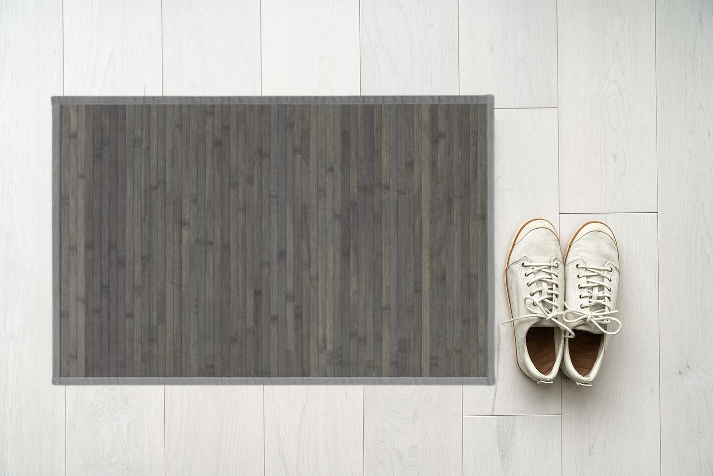 DAMDAM GO Alfombra Antideslizante, Alfombra de Madera de Bambú, Antimanchas, Resistente a la Humedad, para Salón, Dormitorio, Cocina, Baño, Pasillo