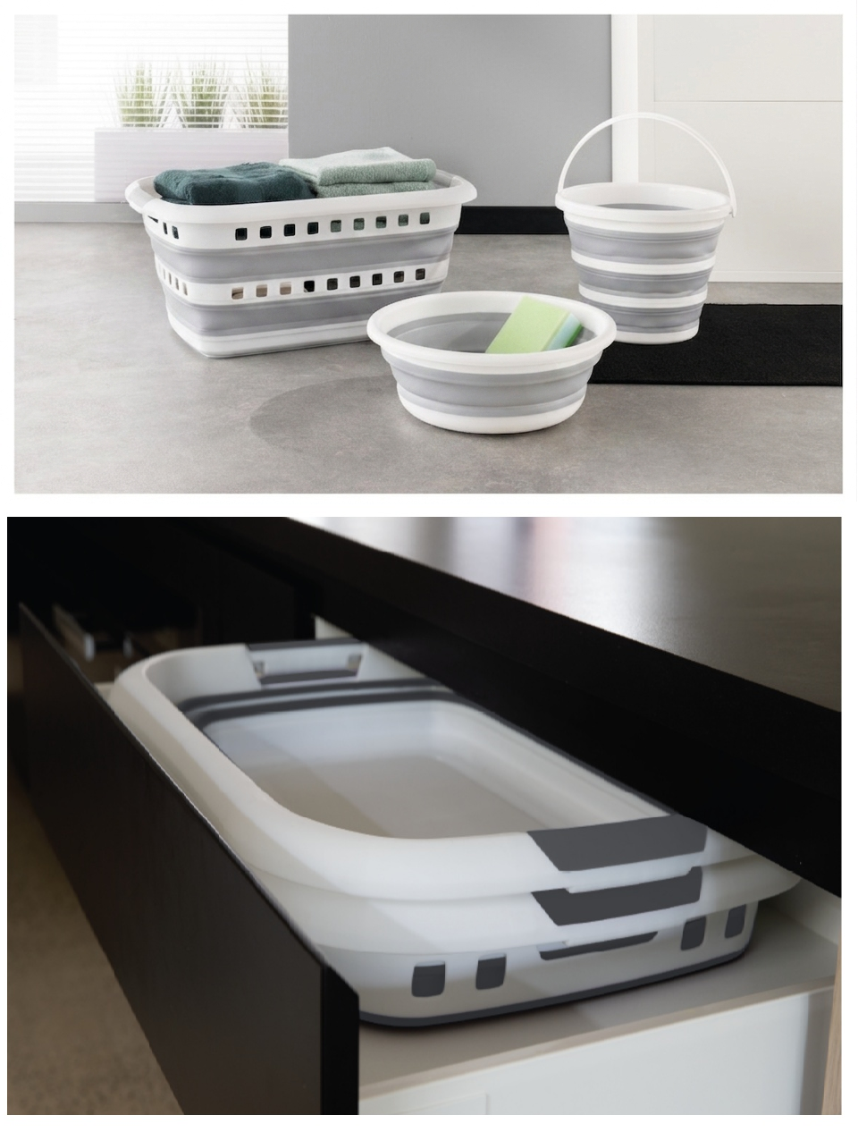 Cesto de Ropa Plegable 45L, Gran Capacidad, Diseño Compacto y Resistente para Casa, Dormitorio y Lavandería