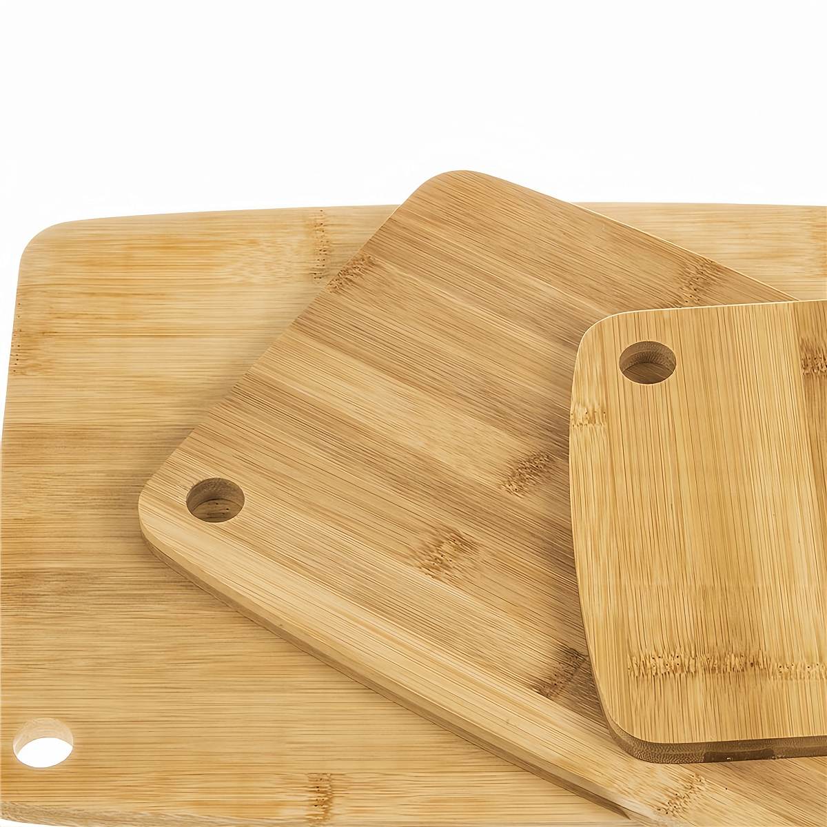 Tabla Cortar de Madera Para Cocina, Tabla de Bambú, Para Carnes, Verduras, Queso y Pan