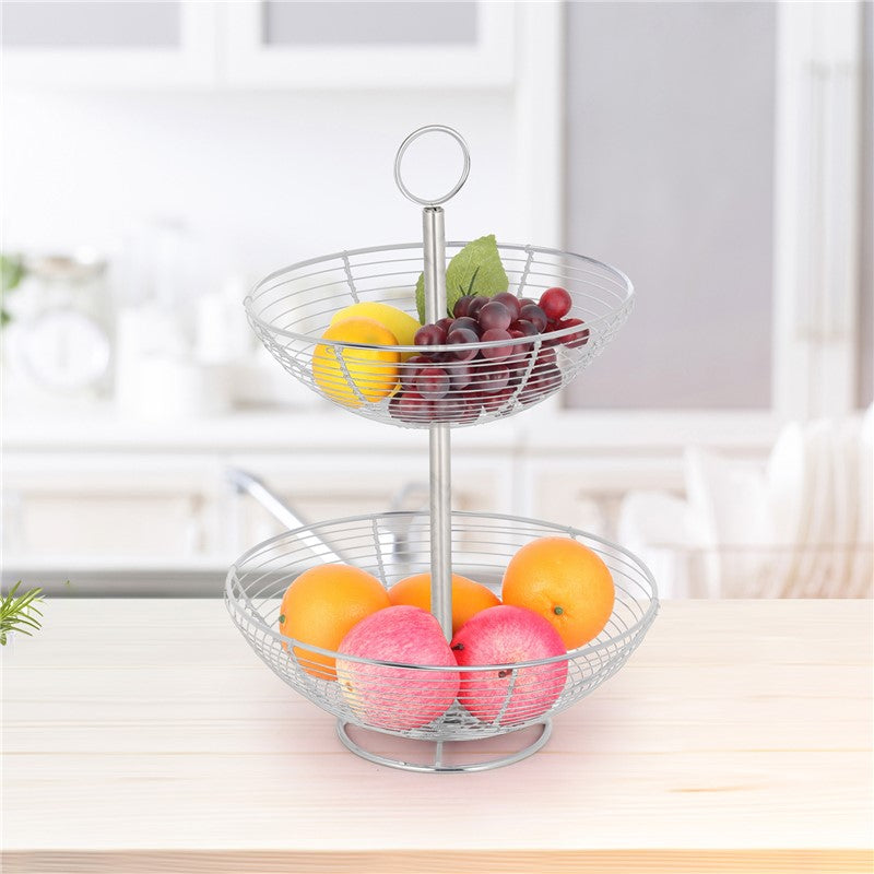 Frutero de 2 altura para cocina 29,50 x 29,50 x 41 cm