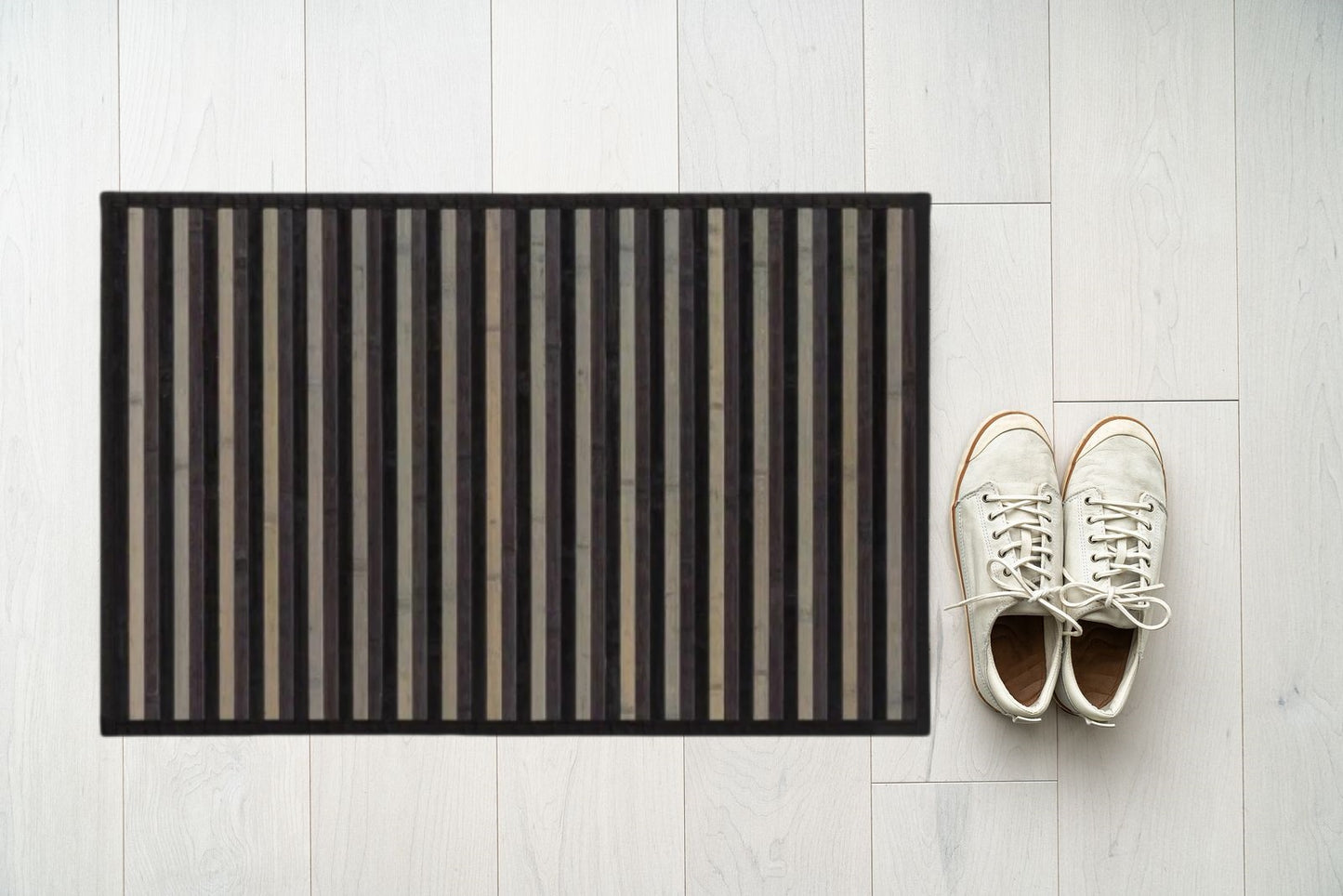 DAMDAM GO Alfombra Antideslizante, Alfombra de Madera de Bambú, Antimanchas, Resistente a la Humedad, para Salón, Dormitorio, Cocina, Baño, Pasillo