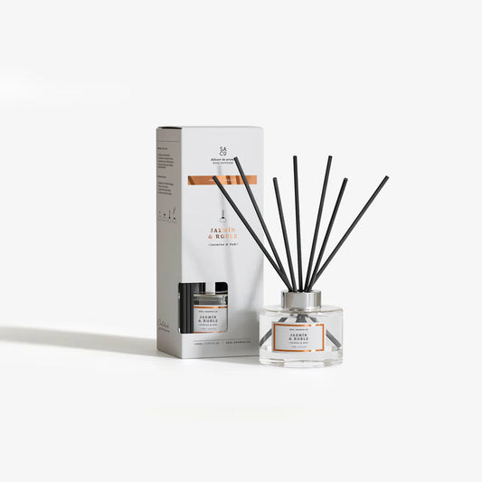 Difusor de Aroma Fresco de Larga Duración, Ambientador Mikado 120 ml, Aromas Naturales para el Hogar, Relajante y Refrescante