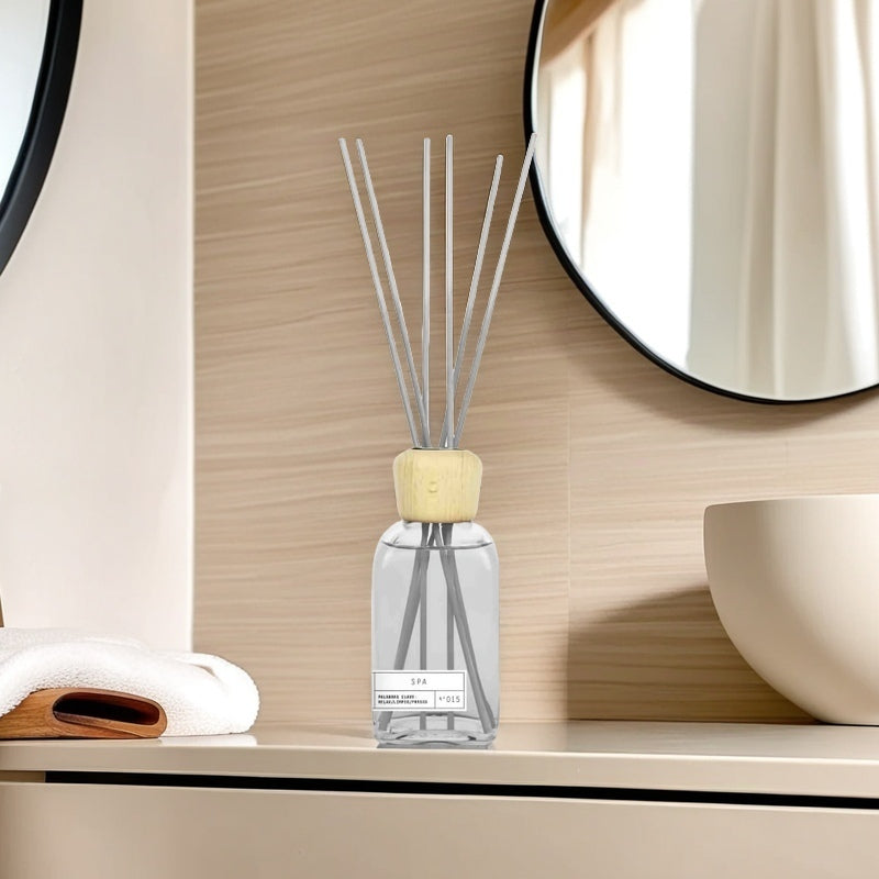 Difusor de Aroma Fresco de Larga Duración, Ambientador Mikado 220 ml, Aromas Naturales para el Hogar, Relajante y Refrescante