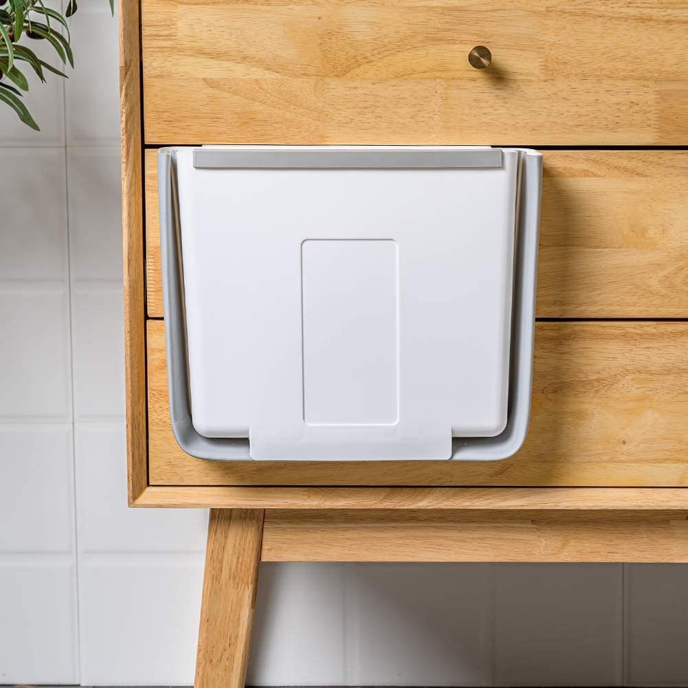 Cubo de Basura Plegable Colgante, Extraible Para Cocina Puerta de Gabinete