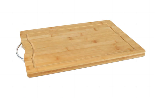 Tabla Cortar Cocina Madera Bambu Con Soporte