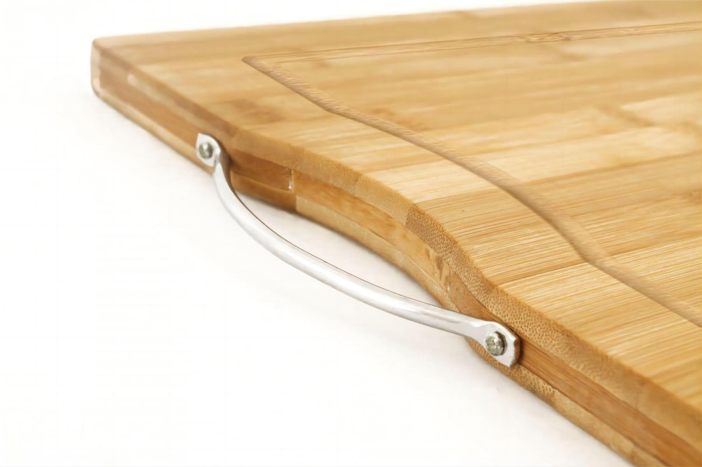 Tabla Cortar Cocina Madera Bambu Con Soporte