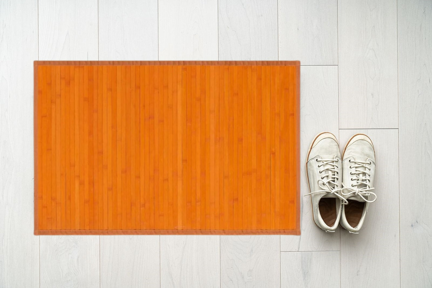 DAMDAM GO Alfombra Antideslizante, Alfombra de Madera de Bambú, Antimanchas, Resistente a la Humedad, para Salón, Dormitorio, Cocina, Baño, Pasillo