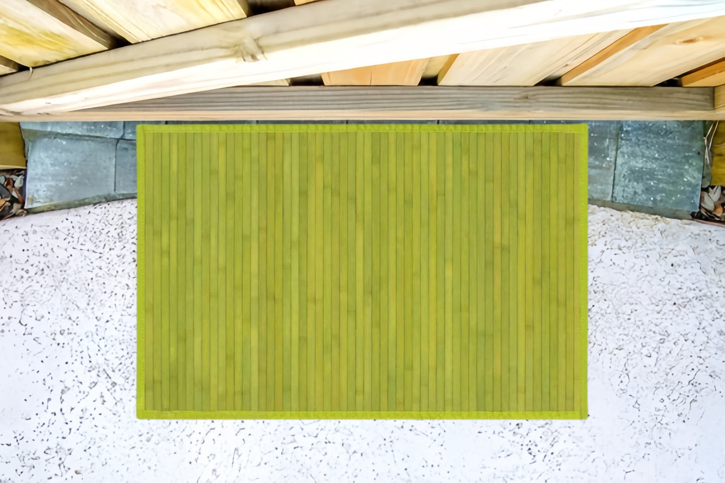DAMDAM GO Alfombra Antideslizante, Alfombra de Madera de Bambú, Antimanchas, Resistente a la Humedad, para Salón, Dormitorio, Cocina, Baño, Pasillo