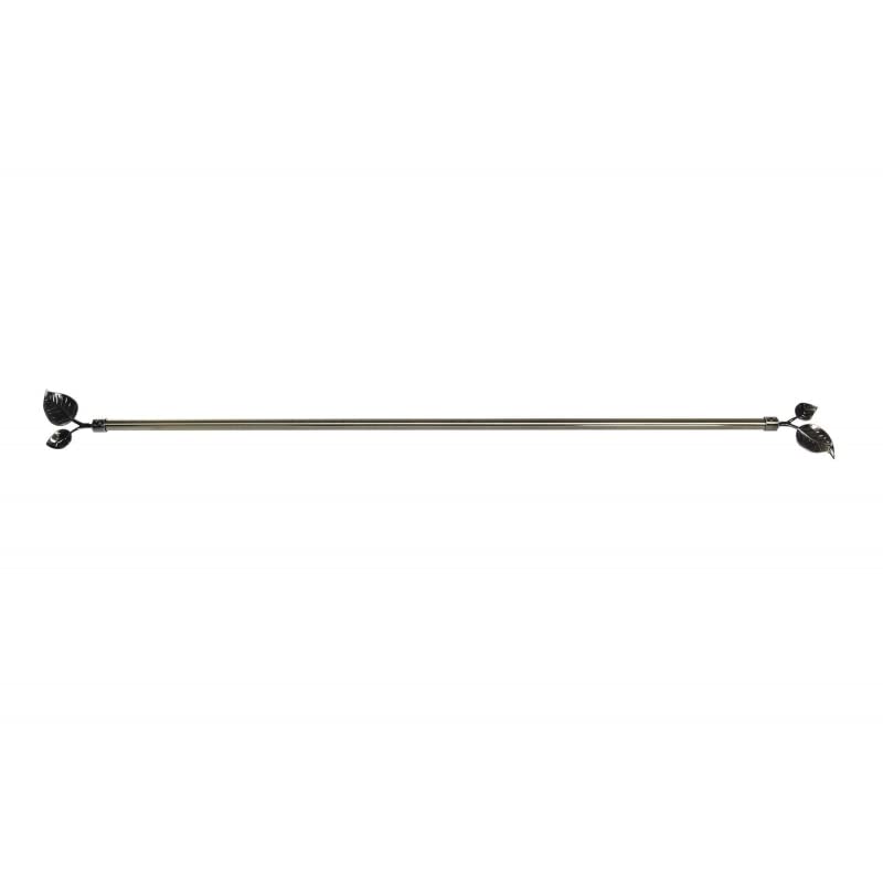Barra de Cortina Extensibles de Metal Bronce Universal para Dormitorio o Salon de 120-210 cm