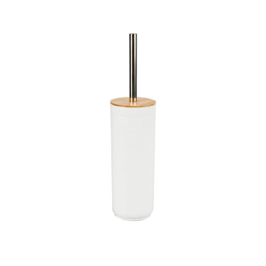 Set Accesorios Baño de Bambú Estilo nordico Blanco