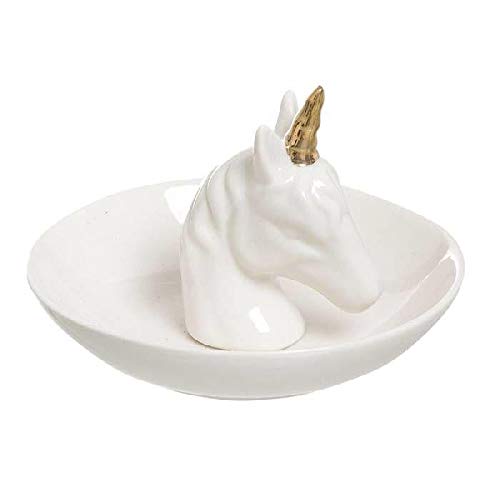 Anillero Unicornio Organizadores de Joyas para Armario Almacenaje de Adornos Festivos Artículos para el hogar Unisex Adulto, Multicolor (Multicolor), única