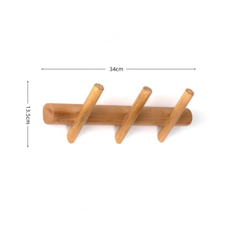 Perchero de Pared Madera Natural Inclinados Modernos