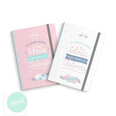 Libreta moleskin flamenco - 10x14cm Pack 2 ud.