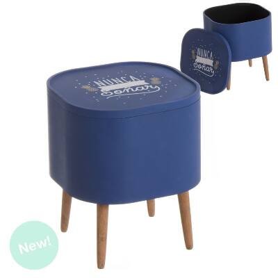 Mesa Aux. Con Bandeja Piñas Azul