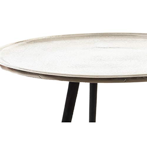 Mesita Auxiliar de Aluminio Hierro Mate 50x54 cm