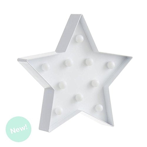 Estrella 10 Leds Blanca Decorativa