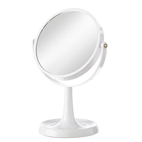 Espejo doble 2 aumentos blanco para baño fantasy