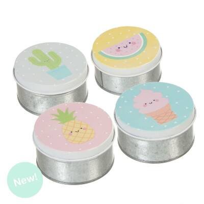Set De 4 Cajitas Metal Infantil Peq 4M
