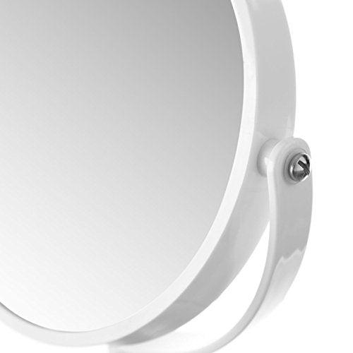 Espejo doble 2 aumentos blanco para baño fantasy