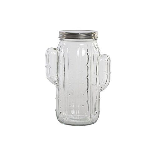 Bote hermetico de Cristal Cactus Capacidad 1.5 L