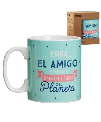 Mug XXL Amigo, Cerámica, Verde, 13x10x12 cm