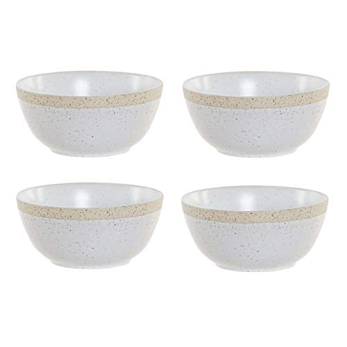 Pack 4 Bol gres Mate Blanco 700ml