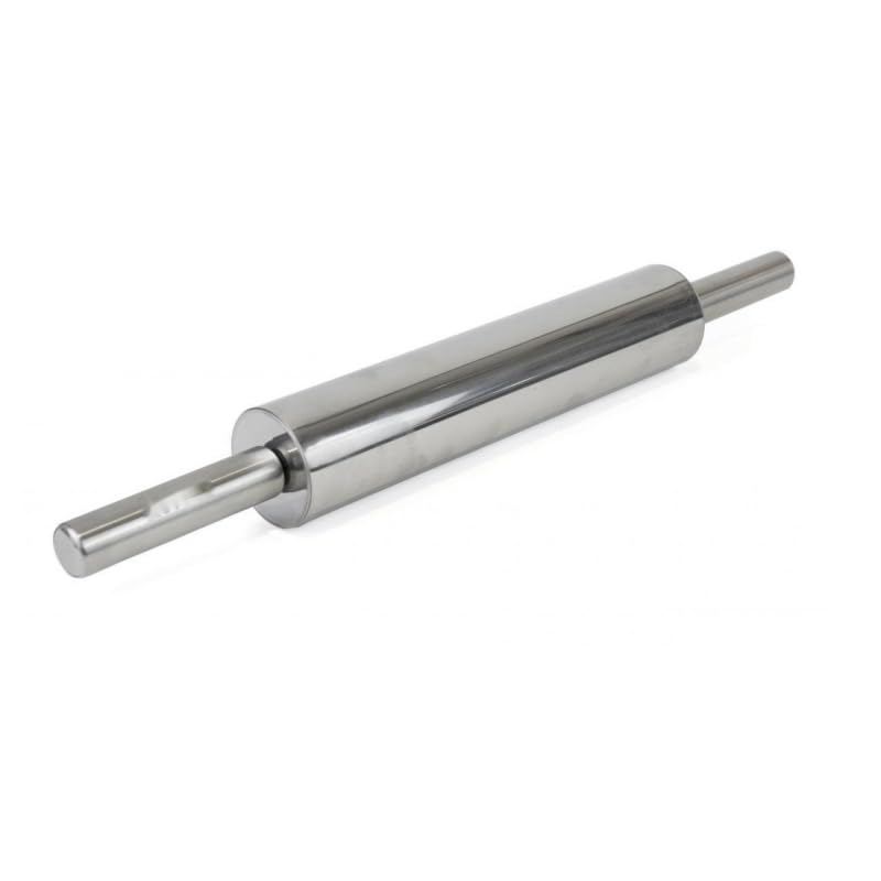 DAMDAM GO - Rodillo De Cocina Para Amasar - Rodillo Amasar De Acero Inoxidable Antiadherente, 38 cm