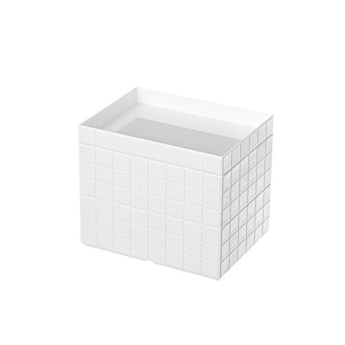 Organizador con Tapa Blanco abs para Cuarto de baño