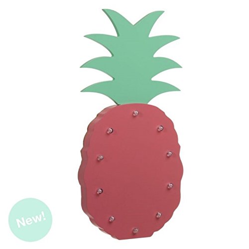 Piña con Leds Madera Decorativa